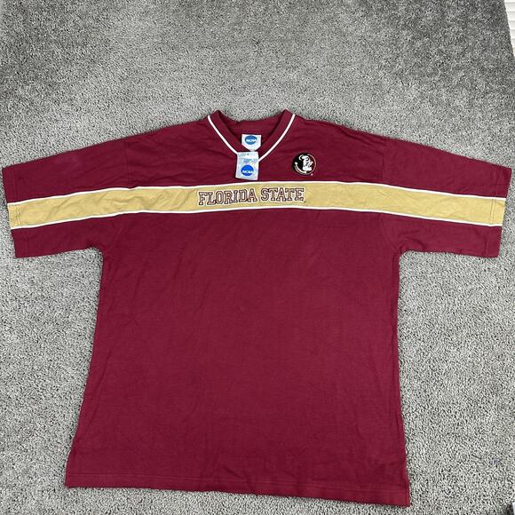 Florida State Seminoles Shirt Mens XL Garnet Gold NCAA College Football Tee - Picture 2 of 12